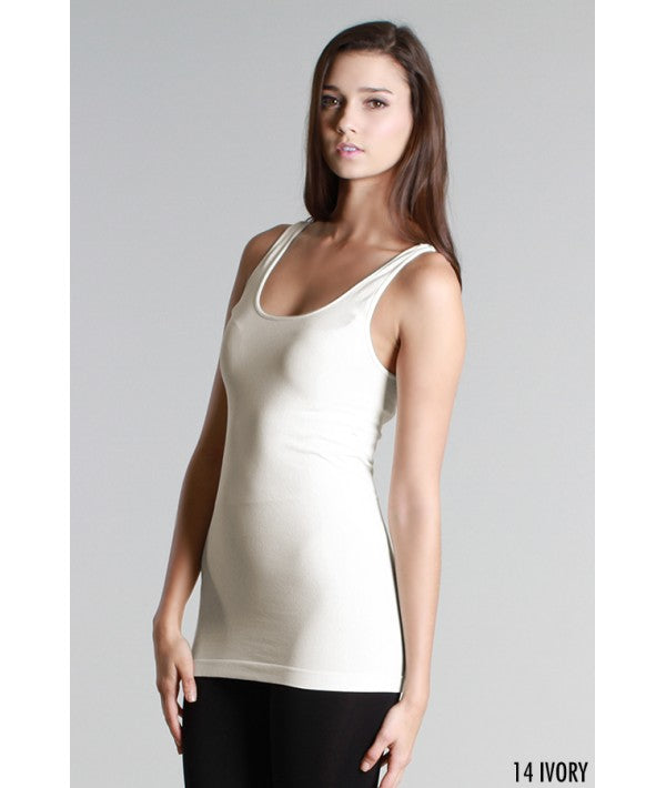 NIKIBIKI PLAIN JERSEY RACERBACK TANK TOP