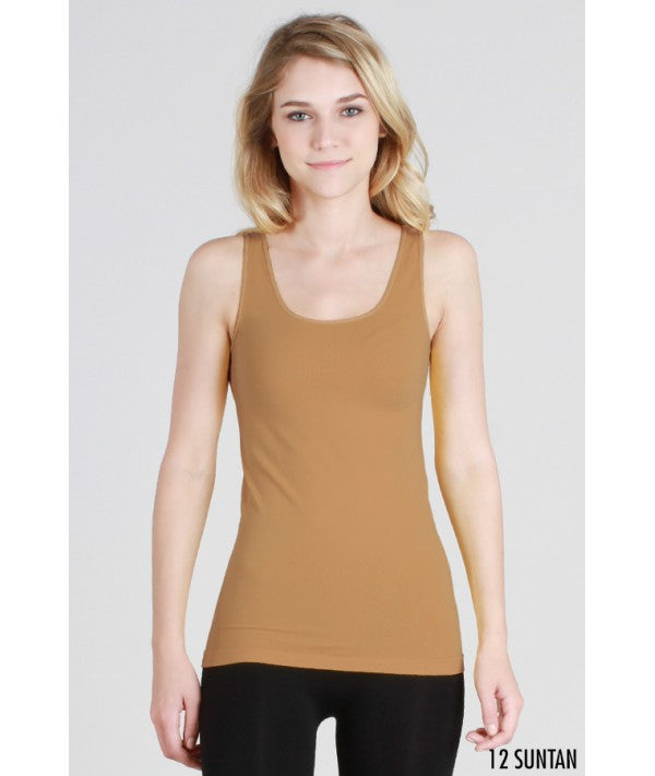 NIKIBIKI PLAIN JERSEY RACERBACK TANK TOP