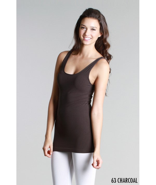 NIKIBIKI PLAIN JERSEY RACERBACK TANK TOP