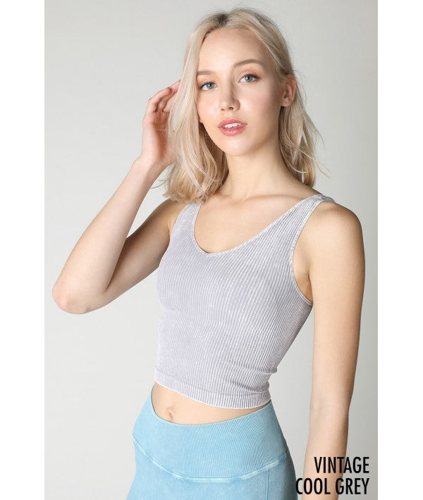 NIKIBIKI VINTAGE V-NECK CROP TOP