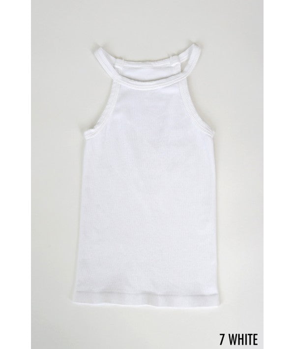 NIKIBIKI HIGH-NECK RIBBED TANK