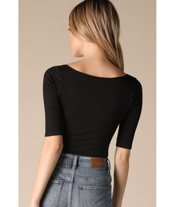 NIKIBIKI SQUARE NECK BODYSUIT