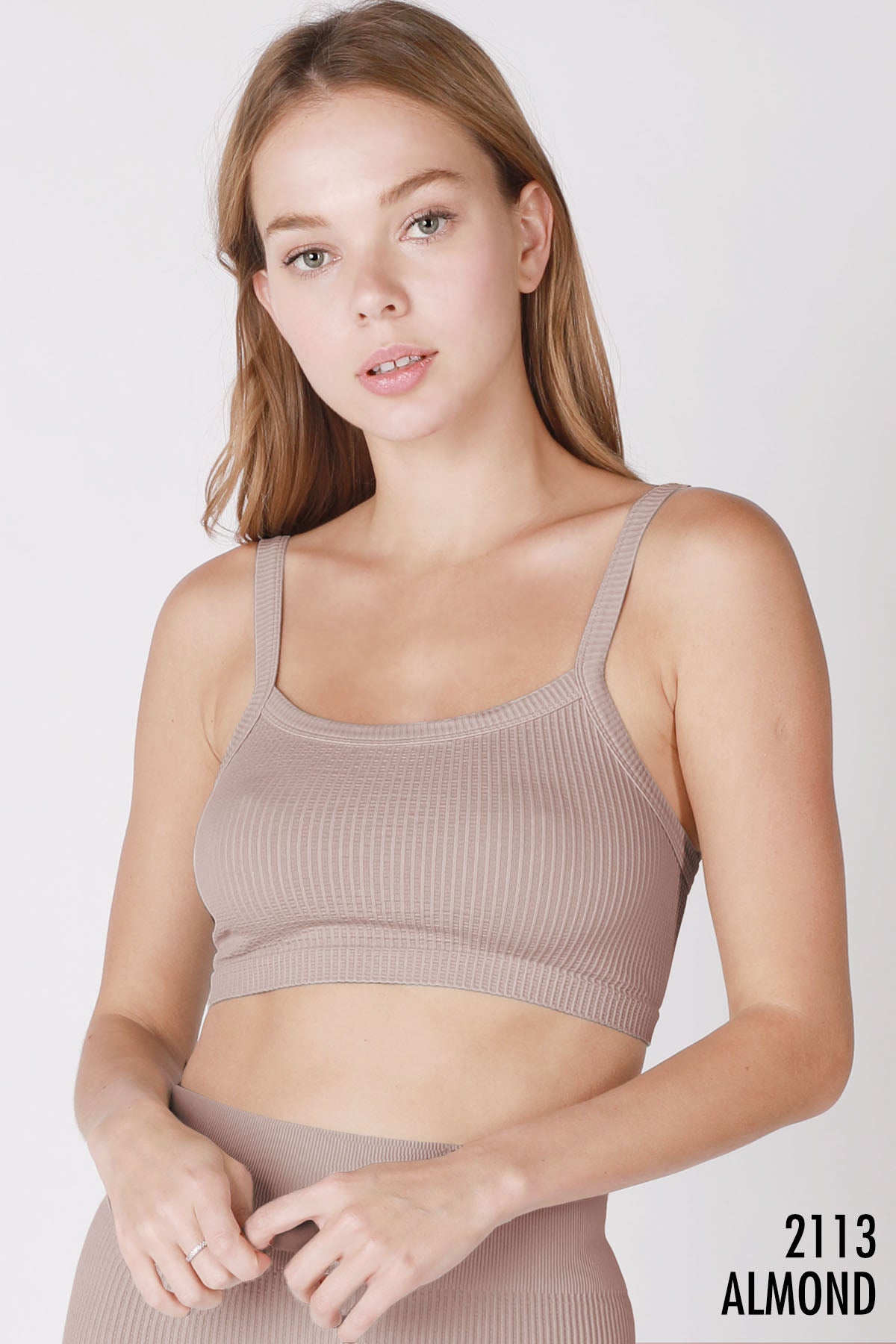 NIKIBIKI RIBBED BRALETTE