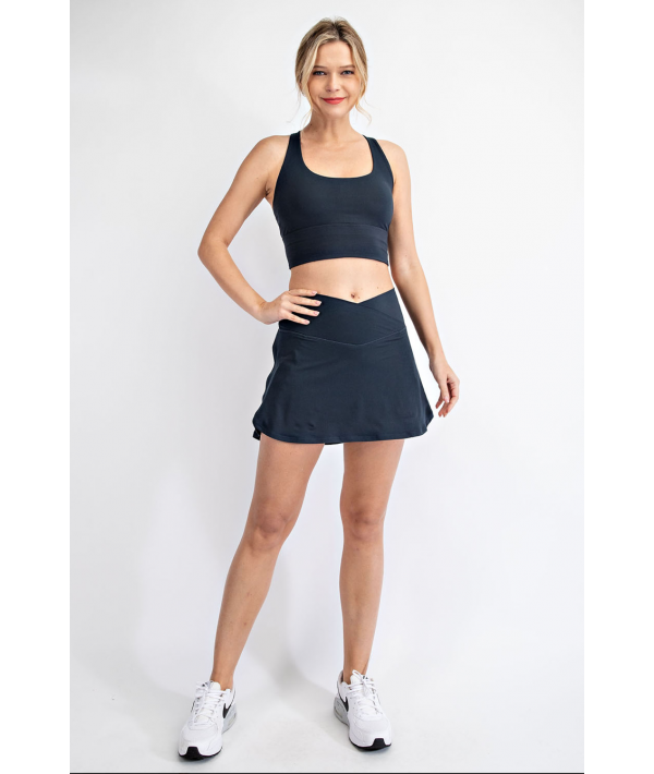 BUTTER V SHAPED HIGH-WAIST SKORT