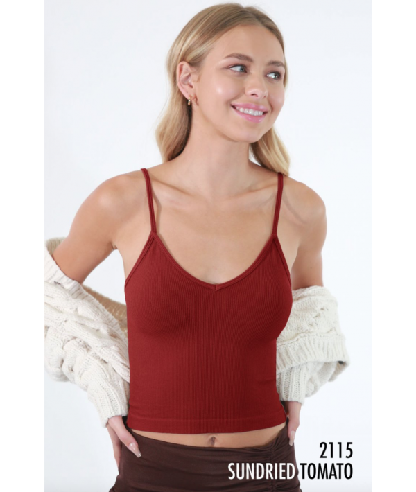 NIKIBIKI RIBBED V NECK CROP TOP