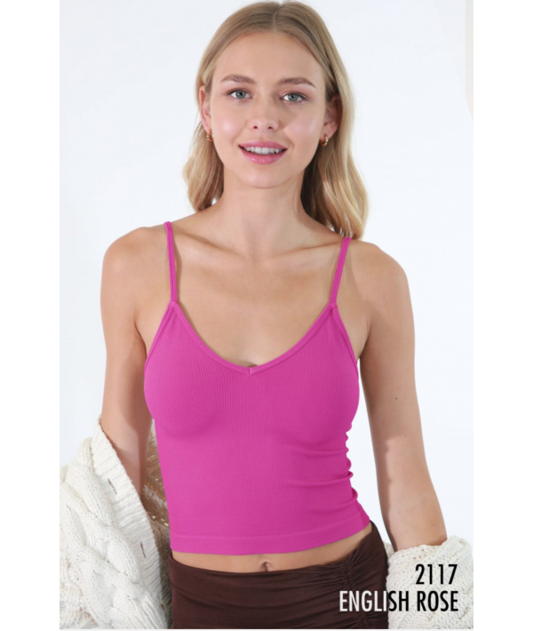 NIKIBIKI RIBBED V NECK CROP TOP