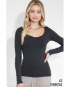 NIKIBIKI LONG SLEEVE SCOOP NECK