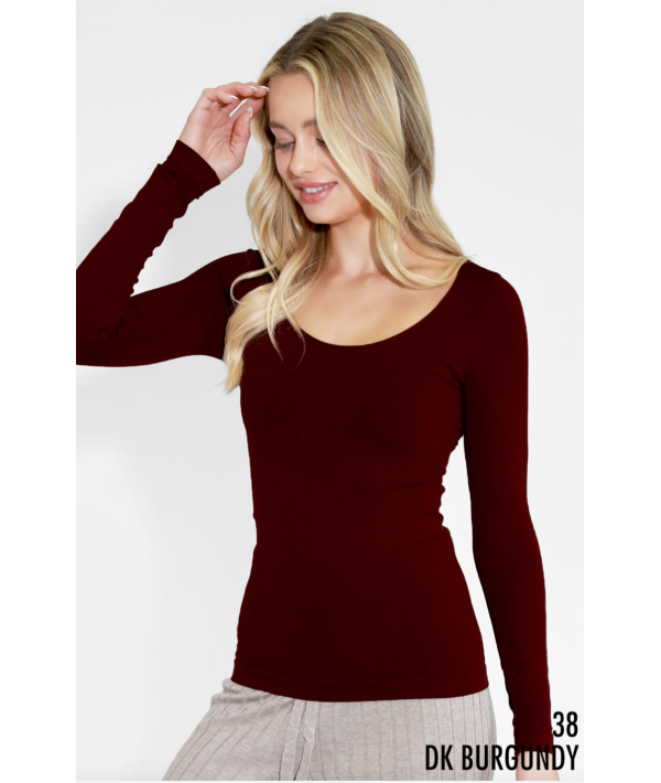 NIKIBIKI LONG SLEEVE SCOOP NECK