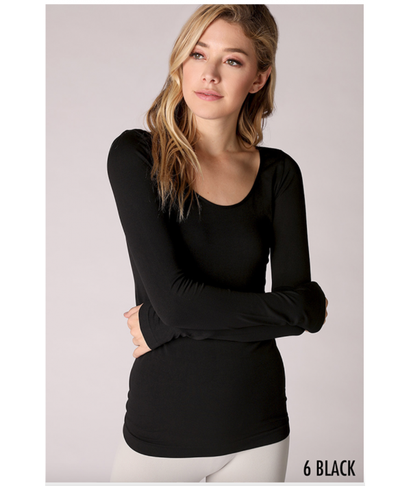 NIKIBIKI LONG SLEEVE SCOOP NECK