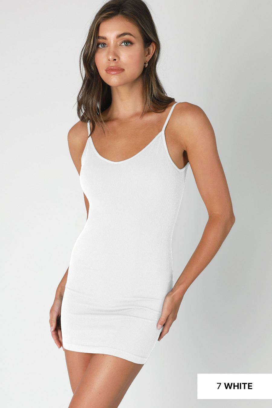 NIKIBIKI RIBBED LOW BACK DRESS