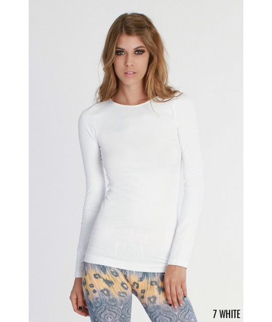 NIKIBIKI LONG SLEEVE CREW NECK TOP