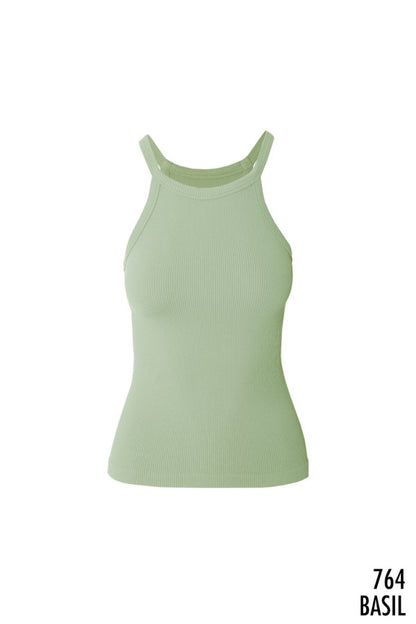 NIKIBIKI HIGHNECK RIBBED TANK