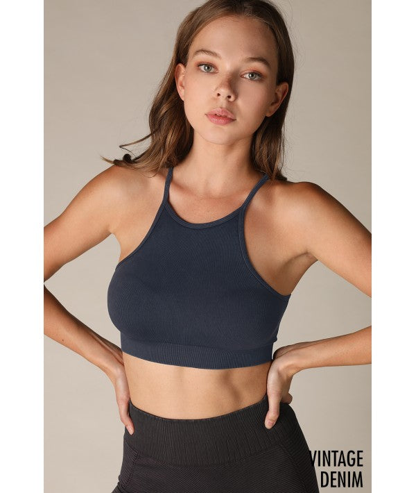 NIKIBIKI VINTAGE HIGHNECK BRA TOP