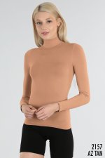 NIKIBIKI LONG SLEEVE MOCK NECK TOP