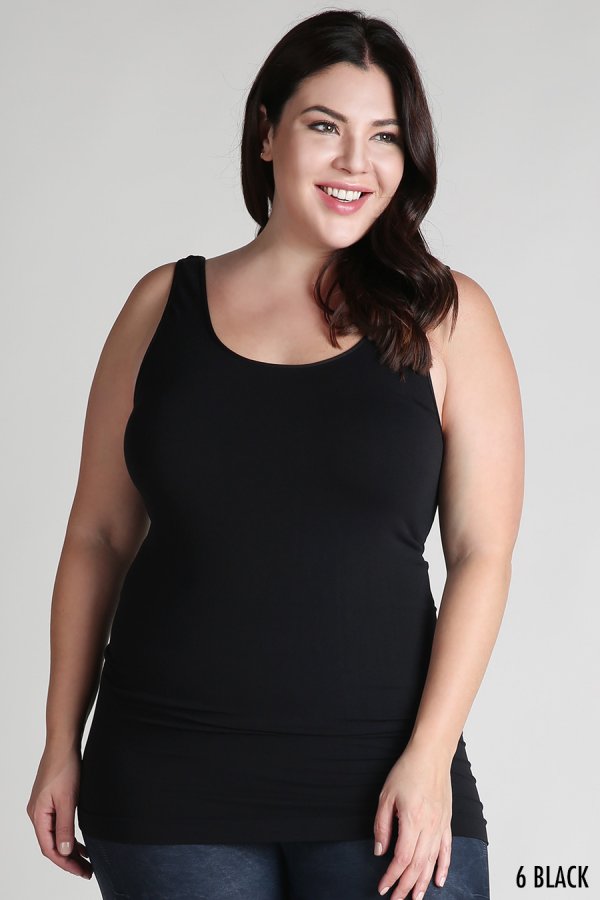 NIKIBIKI PLUS SIZE SIGNATURE JERSEY TANK TOP