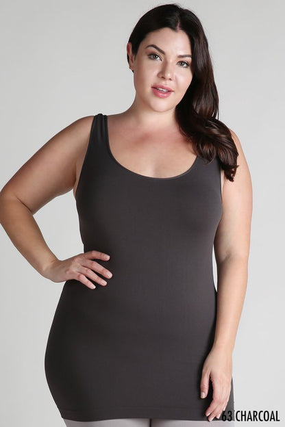 NIKIBIKI PLUS SIZE SIGNATURE JERSEY TANK TOP