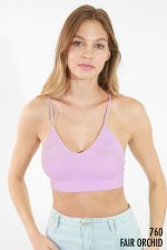 NIKIBIKI LACE EMBROIDERED V -NECK BRALETTE