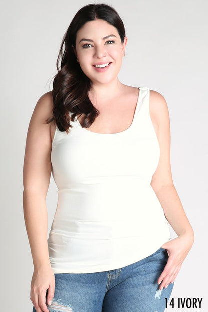 NIKIBIKI PLUS SIZE SIGNATURE JERSEY TANK TOP