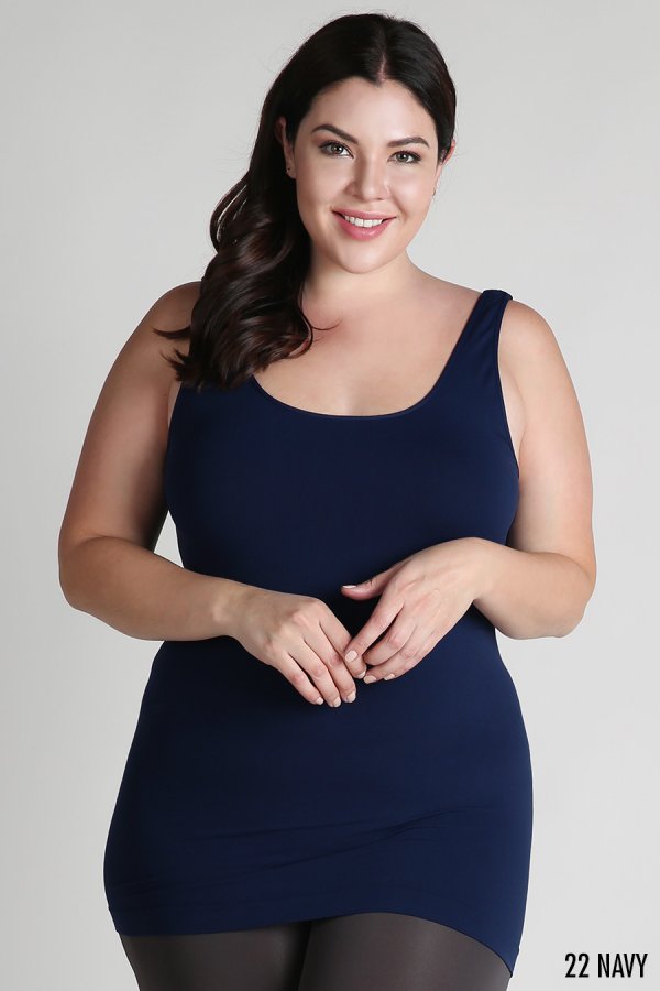 NIKIBIKI PLUS SIZE SIGNATURE JERSEY TANK TOP