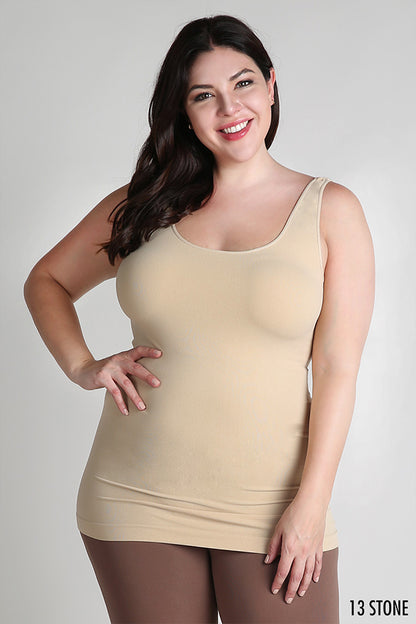 NIKIBIKI PLUS SIZE SIGNATURE JERSEY TANK TOP