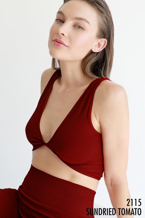 NIKIBIKI REVERSIBLE TWIST BRA TOP