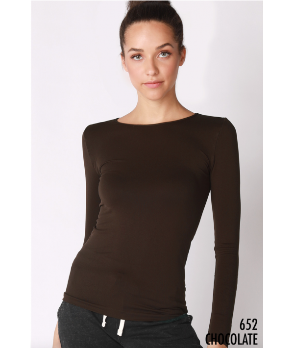 NIKIBIKI LONG SLEEVE CREW NECK TOP